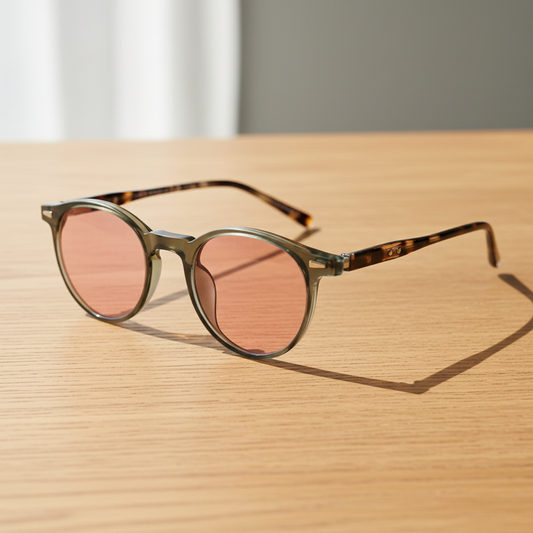 Ida Pink Tinted Lens Sunglasses Lifestyle Shot