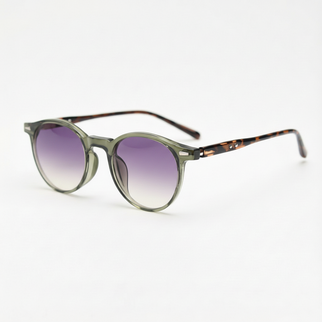 Ida Purple Gradient Lens Sunglasses Side View
