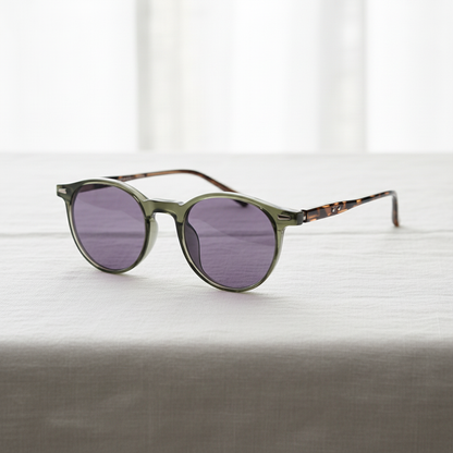 Ida Purple Tinted Lens Sunglasses Lifestyle Shot