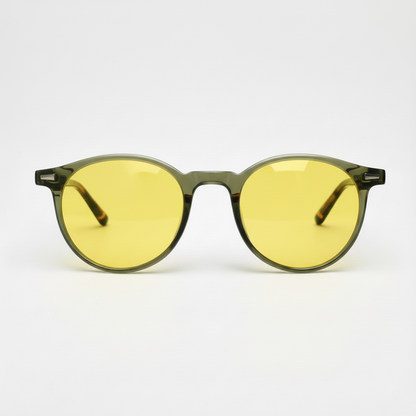 Ida Yellow Tinted Lens Sunglasses Front View