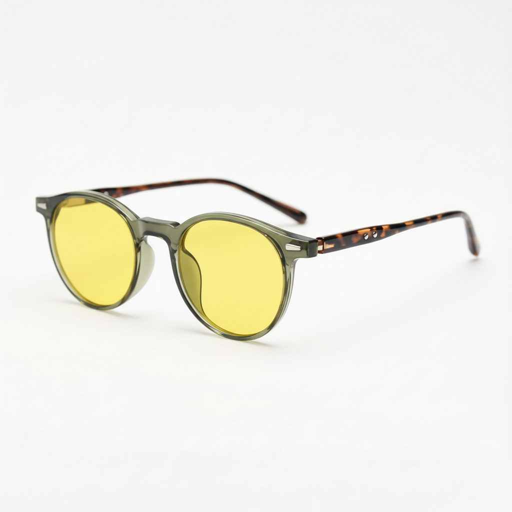 Ida Yellow Tinted Lens Sunglasses Side View