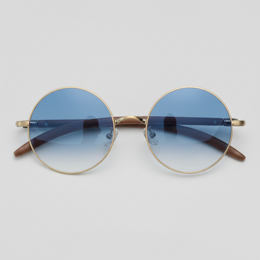 Jo Blue Gradient Lens Sunglasses Front View