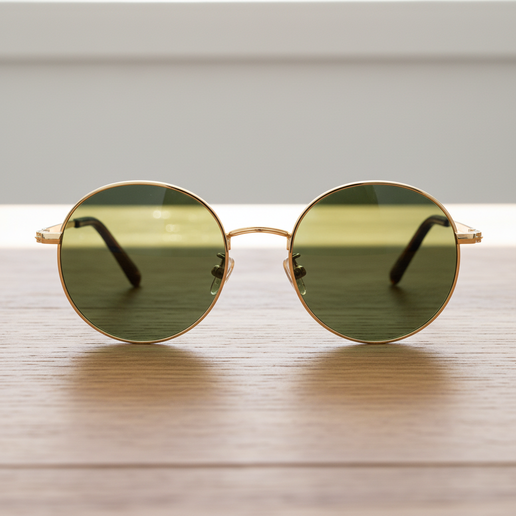 Jo Green Tinted Lens Sunglasses Lifestyle Shot