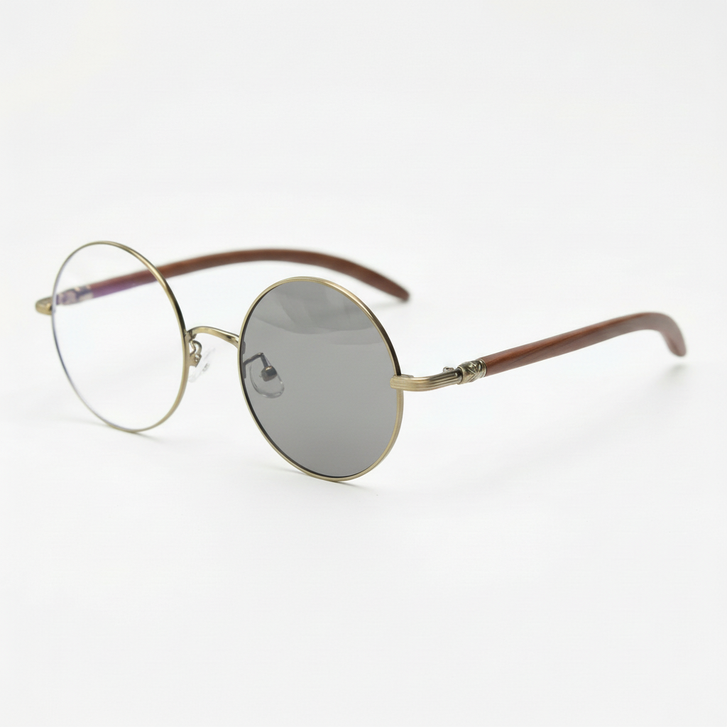 Jo Grey Photochromic Lens Glasses Side View