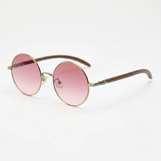 Jo Pink Gradient Lens Sunglasses Side View
