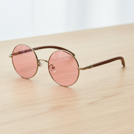 Jo Pink Tinted Lens Sunglasses Lifestyle Shot