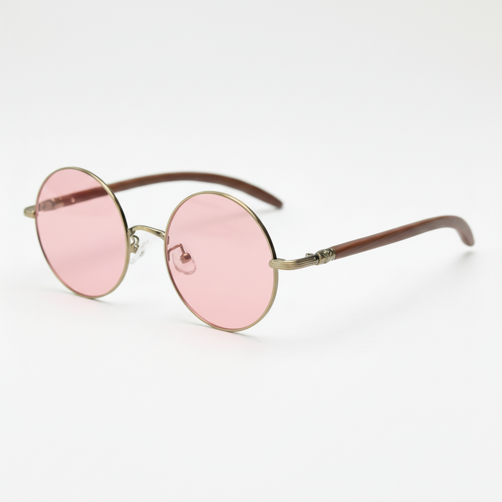 Jo Pink Tinted Lens Sunglasses Side View