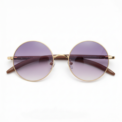 Jo Purple Gradient Lens Sunglasses Front View