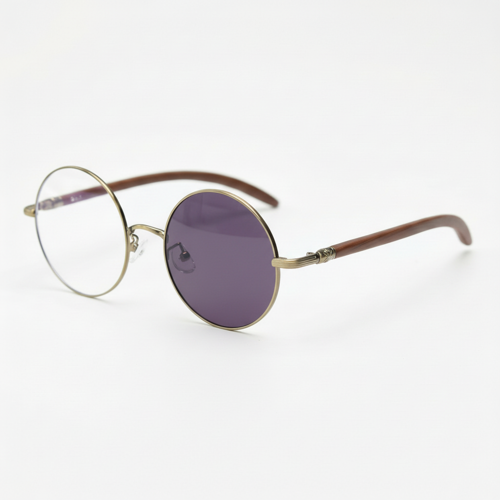Jo Purple Photochromic Lens Glasses Side View