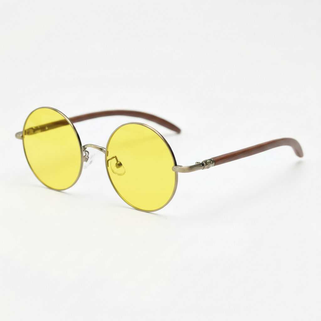 Jo Yellow Tinted Lens Sunglasses Side View