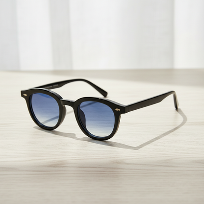 Joyce Blue Gradient Lens Sunglasses Lifestyle Shot
