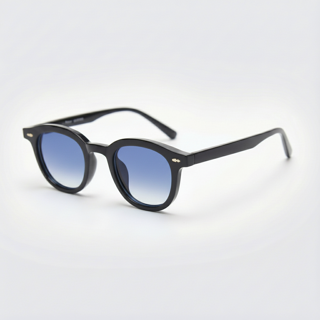 Joyce Blue Gradient Lens Sunglasses Side View