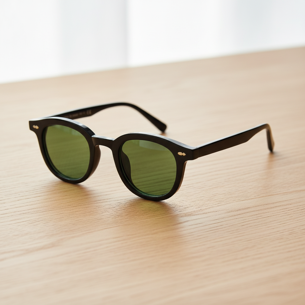 Joyce Green Tinted Lens Sunglasses Lifestyle Shot