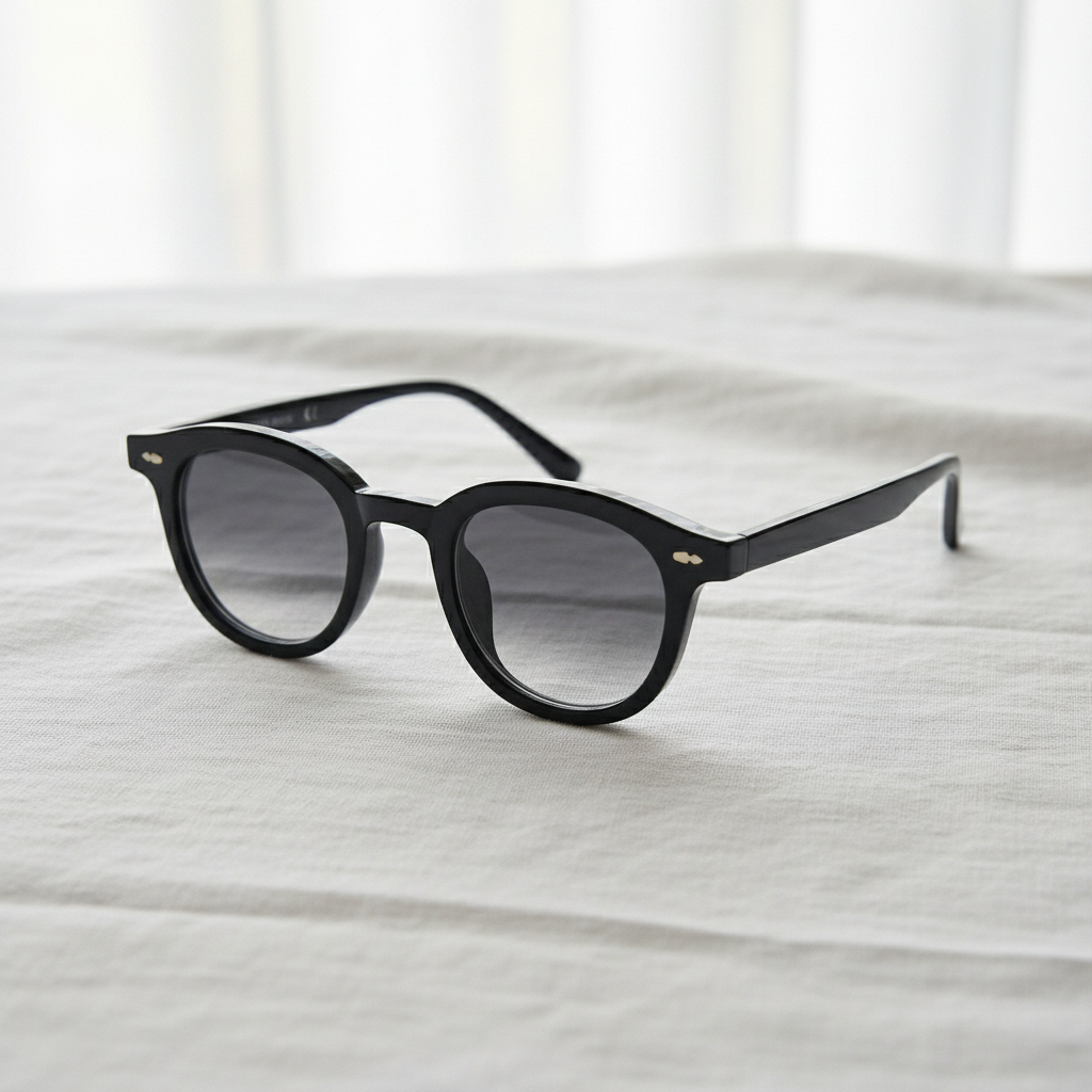 Joyce Grey Gradient Lens Sunglasses Lifestyle Shot