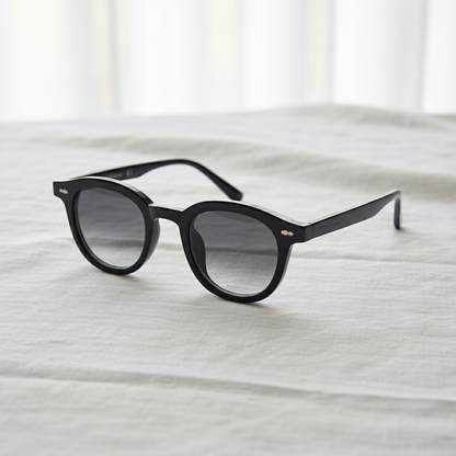 Joyce Grey Gradient Lens Sunglasses Lifestyle Shot