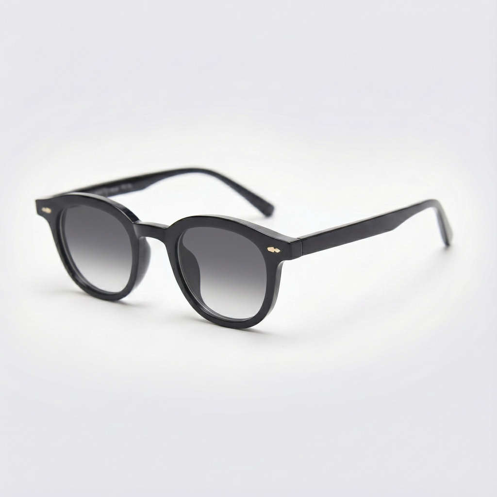 Joyce Grey Gradient Lens Sunglasses Side View
