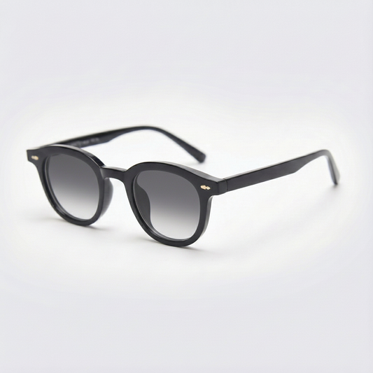 Joyce Grey Gradient Lens Sunglasses Side View