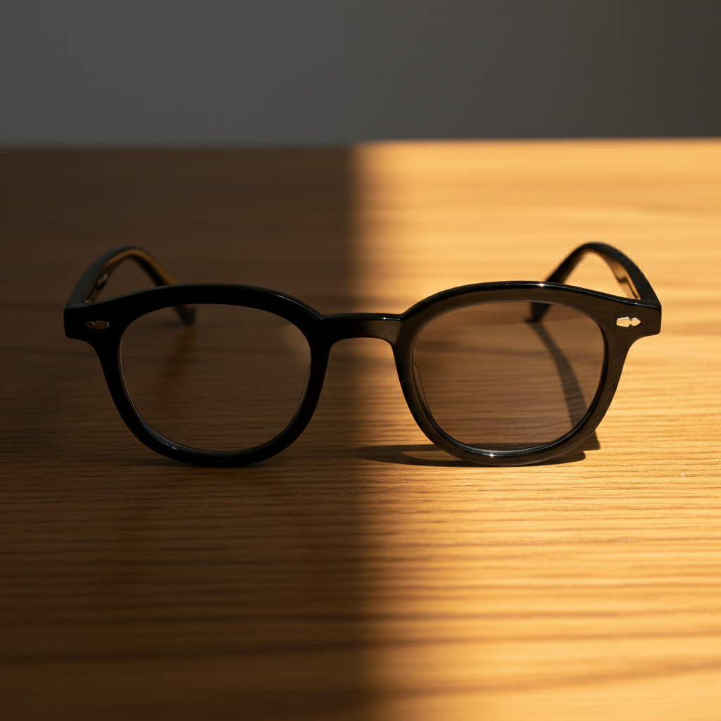 Joyce Grey Photochromic Lens Glasses Lifestyle Shot