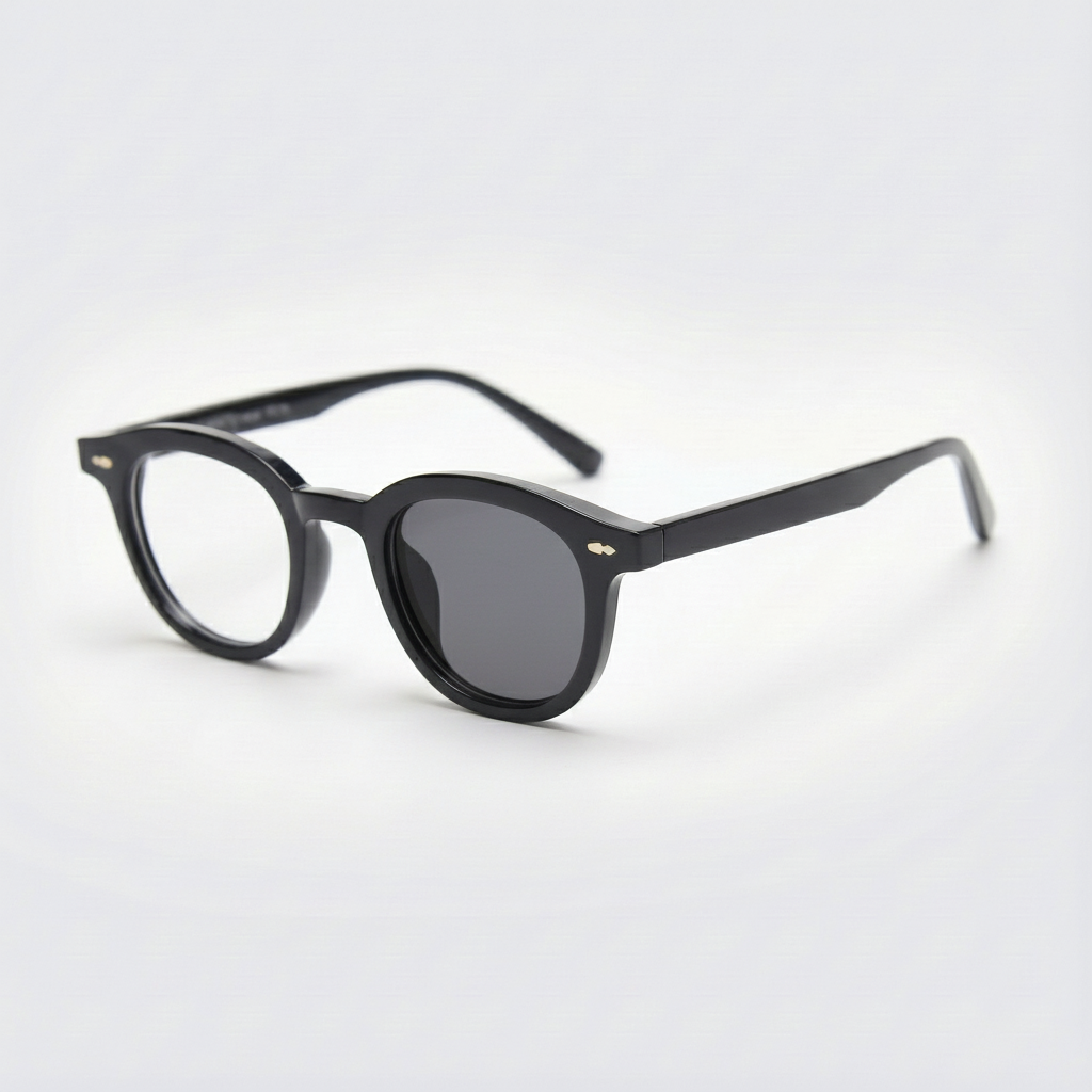 Joyce Grey Photochromic Lens Glasses Side View
