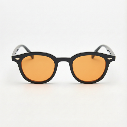 Joyce Orange Tinted Lens Sunglasses Front View