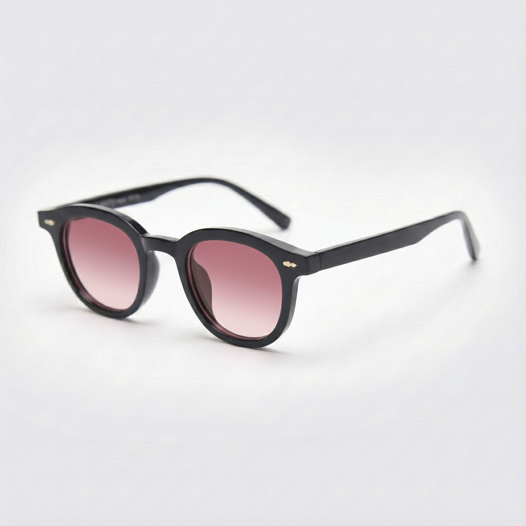 Joyce Pink Gradient Lens Sunglasses Side View