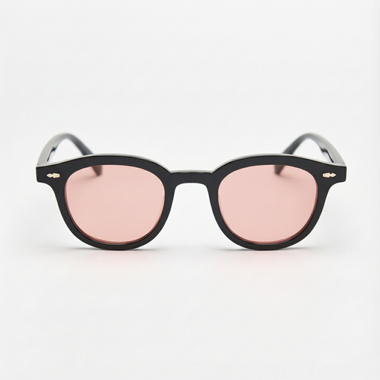 Joyce Pink Tinted Lens Sunglasses Front View