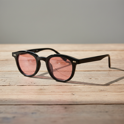 Joyce Pink Tinted Lens Sunglasses Lifestyle Shot