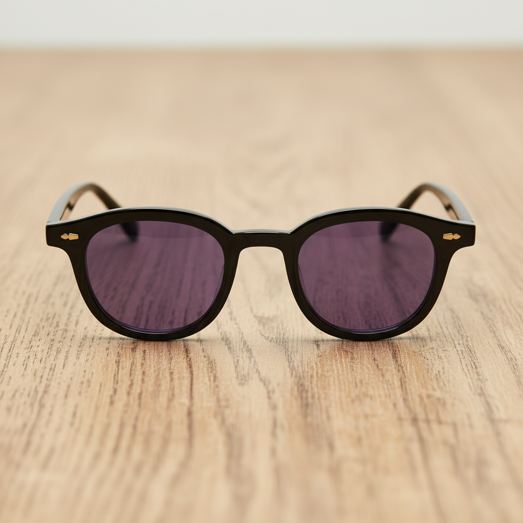 Joyce Purple Photochromic Lens Glasses Lifestyle Shot