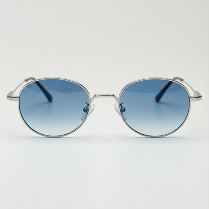 June Blue Gradient Lens Sunglasses Front View