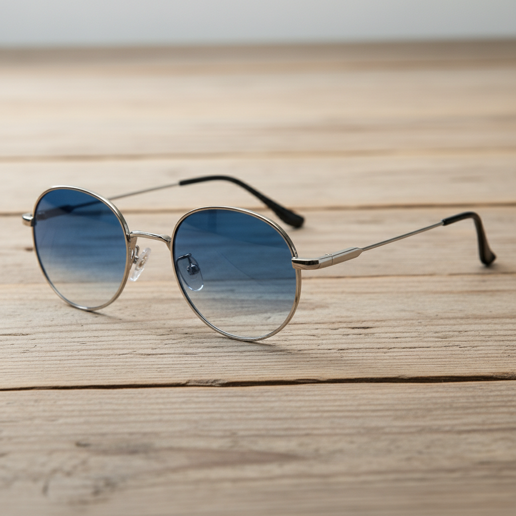 June Blue Gradient Lens Sunglasses Lifestyle Shot