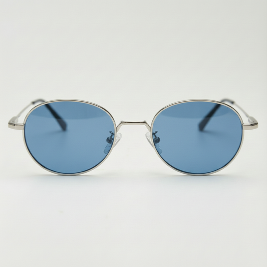 June Blue Tinted Lens Sunglasses Front View