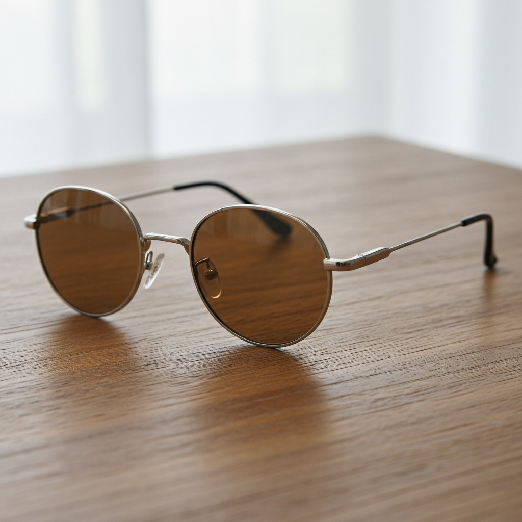 June Brown Tinted Lens Sunglasses Lifestyle Shot