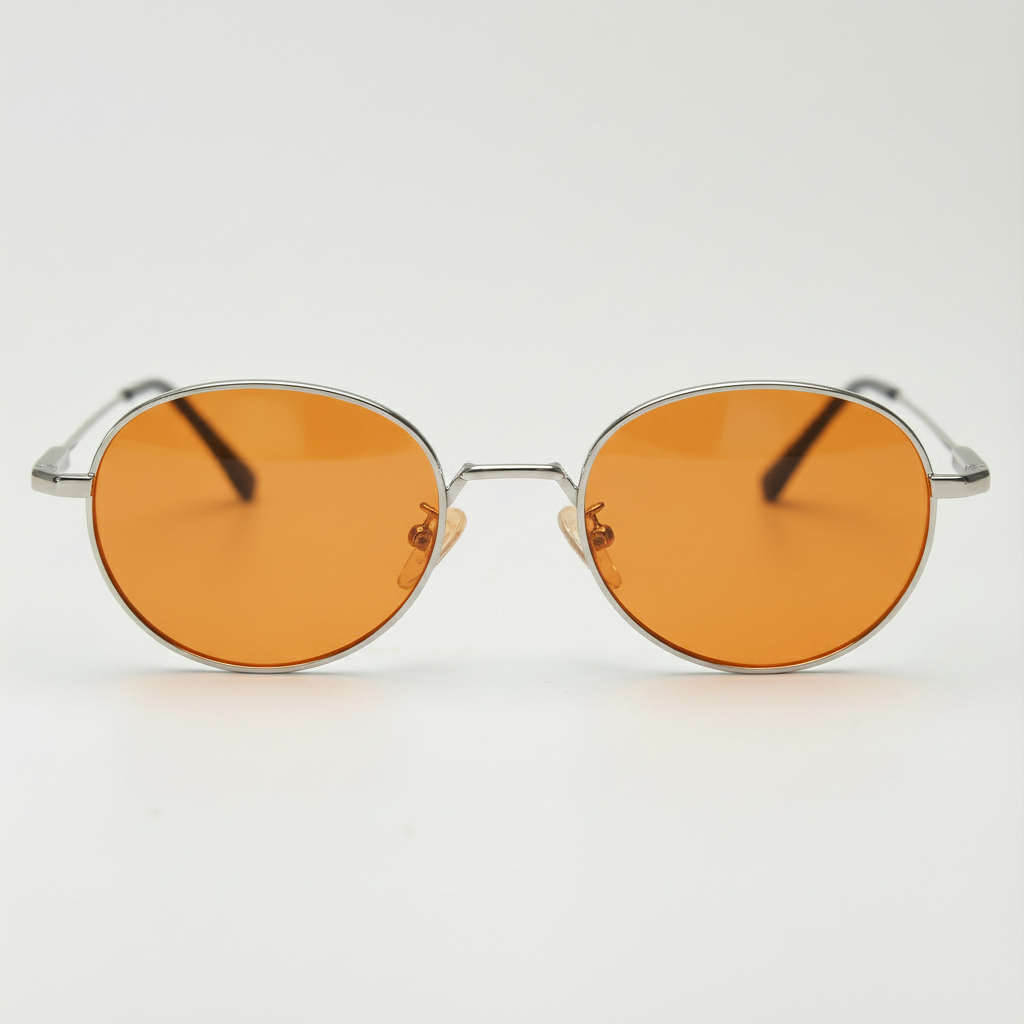 June Orange Tinted Lens Sunglasses Front View