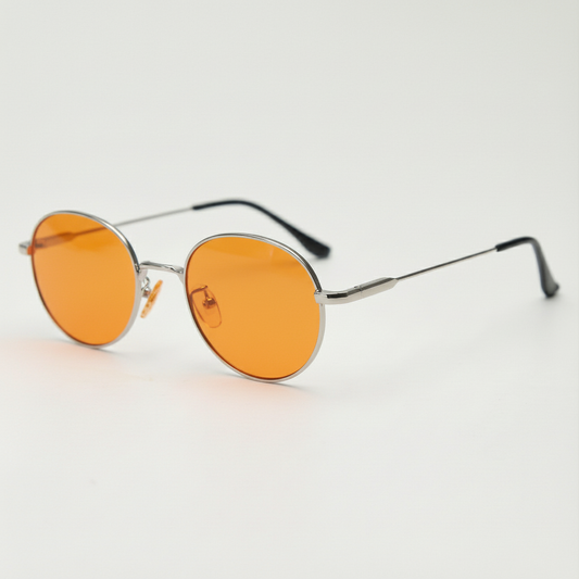 June Orange Tinted Lens Sunglasses Side View