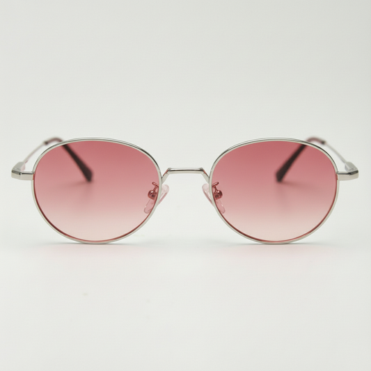 June Pink Gradient Lens Sunglasses Front View