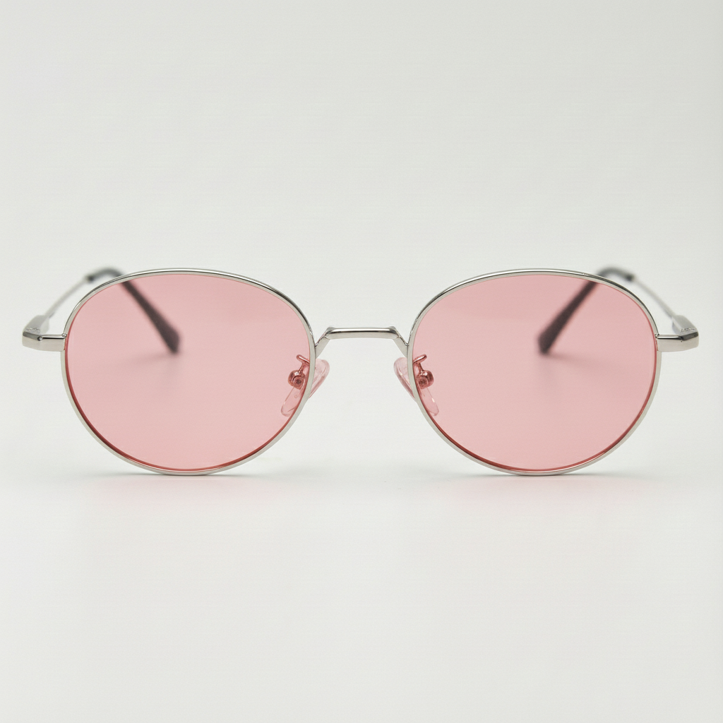 June Pink Tinted Lens Sunglasses Front View
