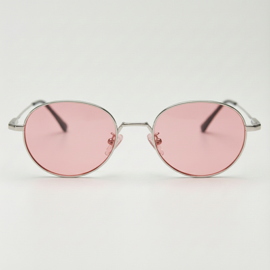 June Pink Tinted Lens Sunglasses Front View