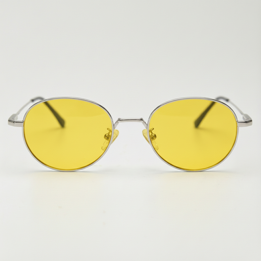 June Yellow Tinted Lens Sunglasses Front View
