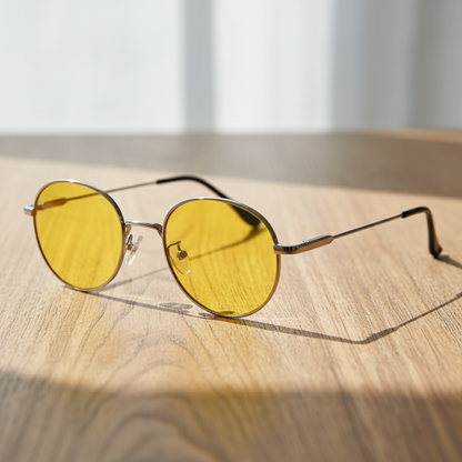 June Yellow Tinted Lens Sunglasses Lifestyle Shot