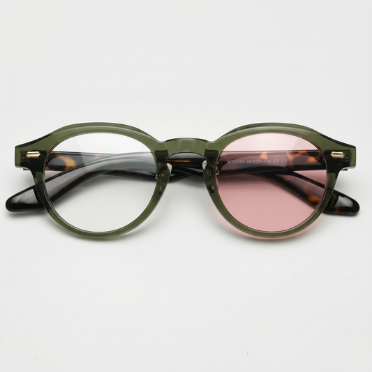 Lena Pink Photochromic Lens Glasses Front View