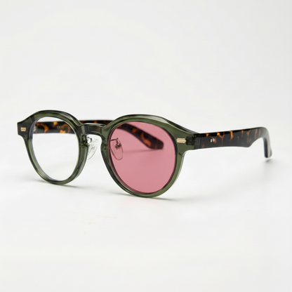 Lena Pink Photochromic Lens Glasses Side View