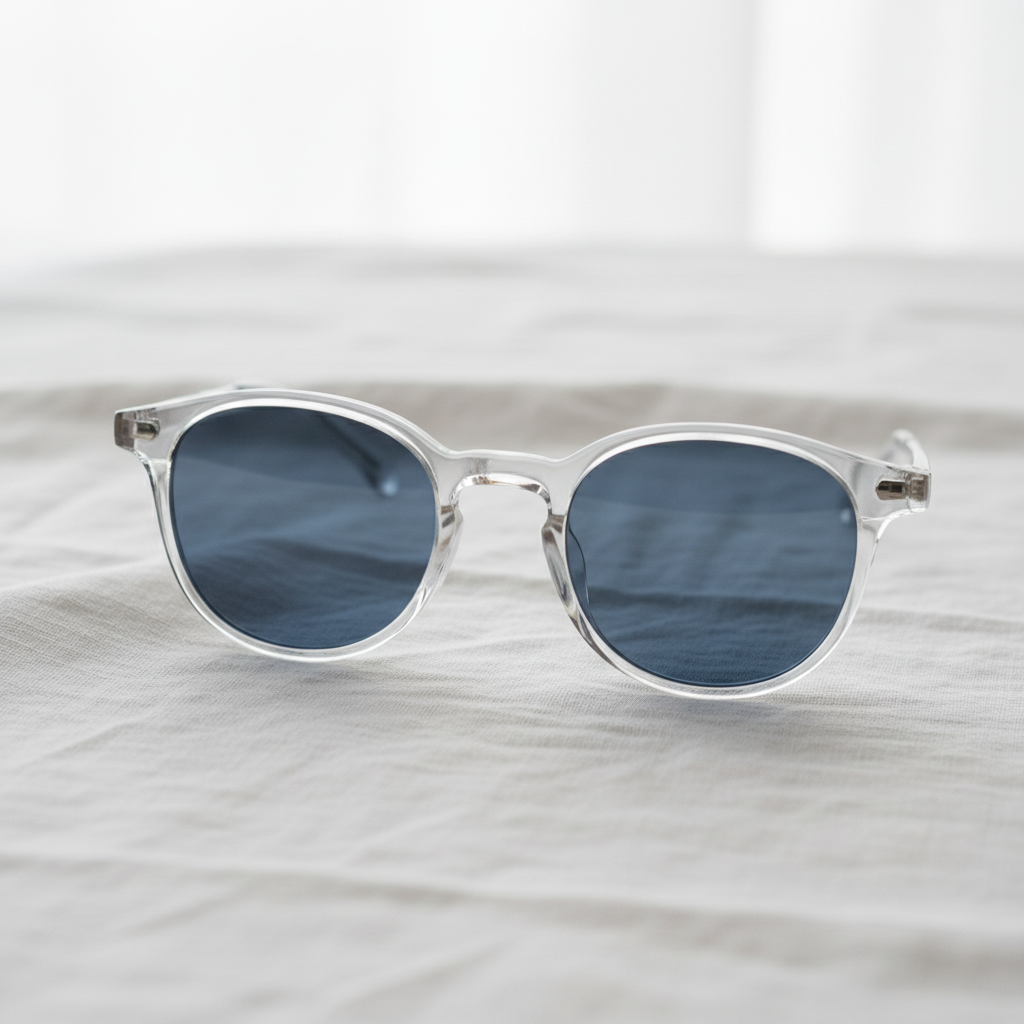 Lora Blue Tinted Lens Sunglasses Lifestyle Shot