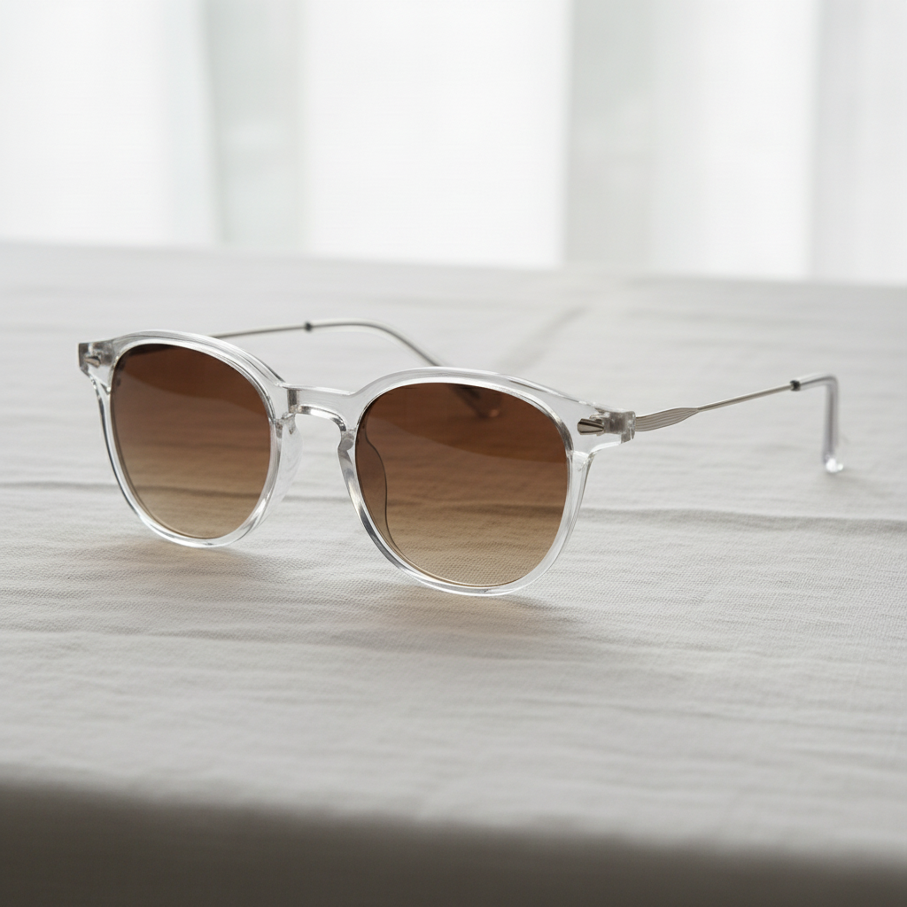 Lora Brown Gradient Lens Sunglasses Lifestyle Shot