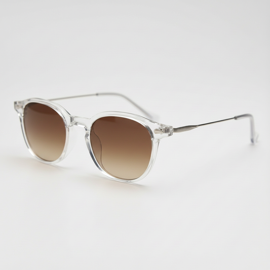 Lora Brown Gradient Lens Sunglasses Side View