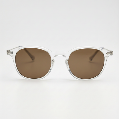 Lora Brown Tinted Lens Sunglasses Front View