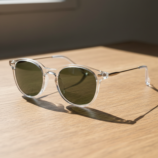 Lora Green Tinted Lens Sunglasses Lifestyle Shot