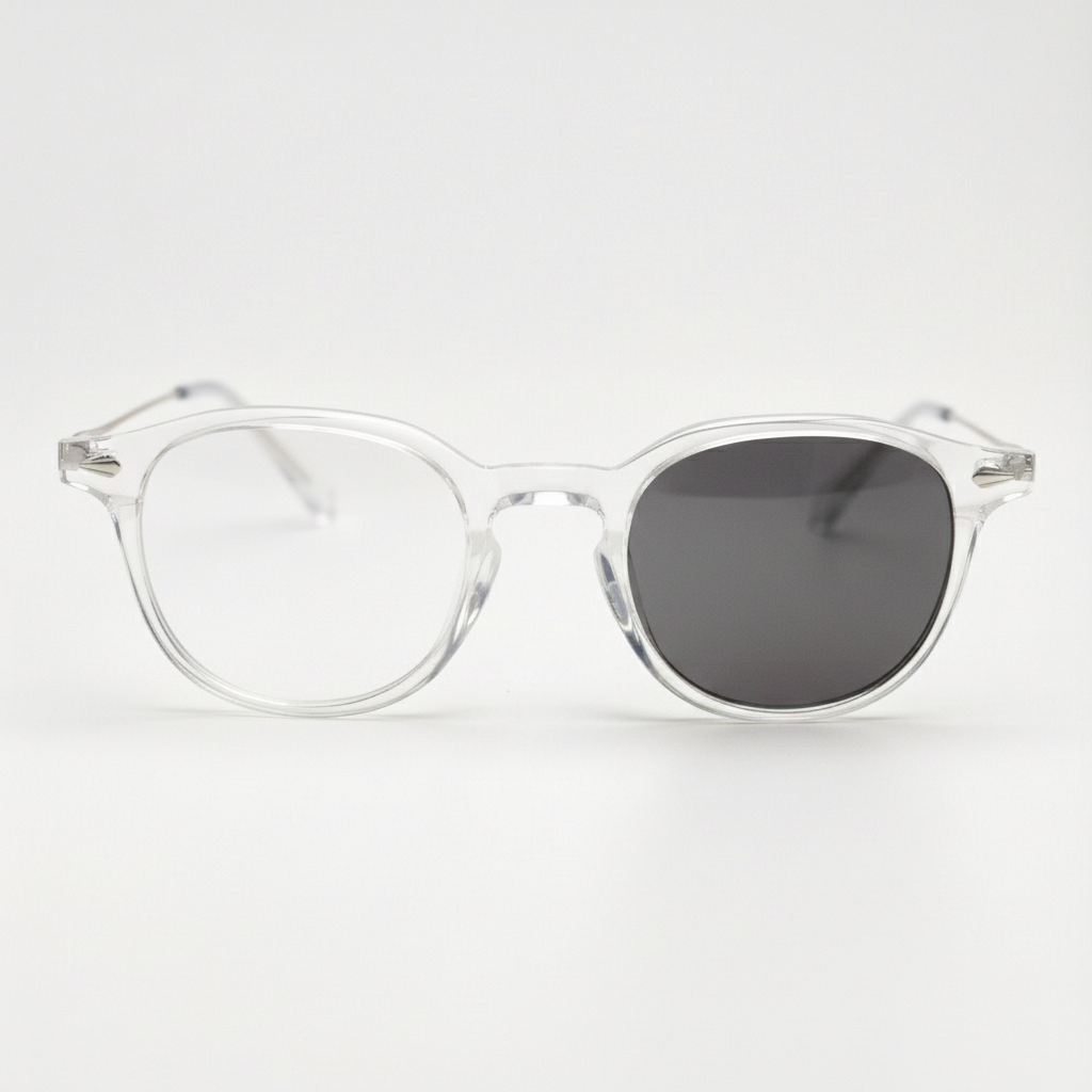 Lora Grey Photochromic Lens Glasses Front View