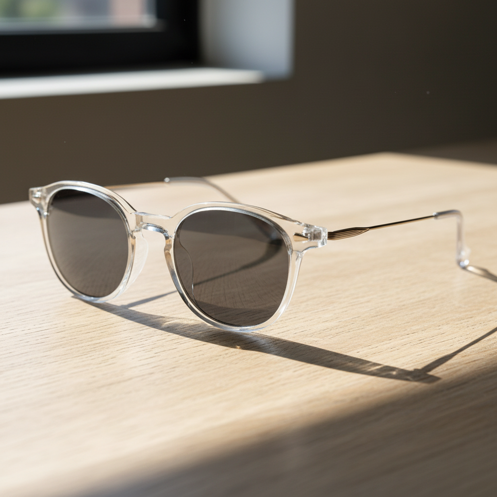 Lora Grey Tinted Lens Sunglasses Lifestyle Shot