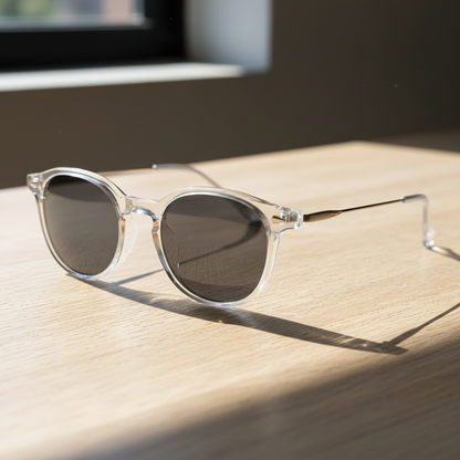 Lora Grey Tinted Lens Sunglasses Lifestyle Shot