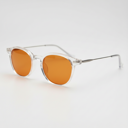 Lora Orange Tinted Lens Sunglasses Side View